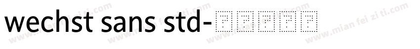 wechst sans std字体转换